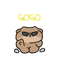 Cow Gogo Sticker