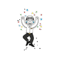 Celebrate Good Times Sticker by Zhot Shop