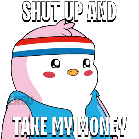 Penguin Invest Sticker by Pudgy Penguins