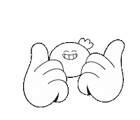 Thumbs Sticker by TheLittleLabs