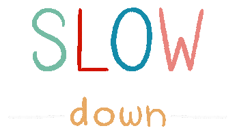 Slow Down Fall Sticker