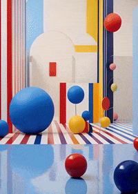 echo_echo_studio ai abstract runway gallery GIF