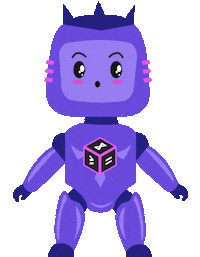 Robot Wow Sticker by 482.solutions