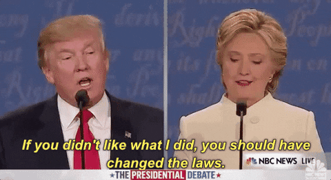 Donald Trump If You Didnt Like What I Did You Should Have Changed The Laws GIF by Election 2016