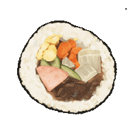 kelleellee food yummy delicious korean Sticker