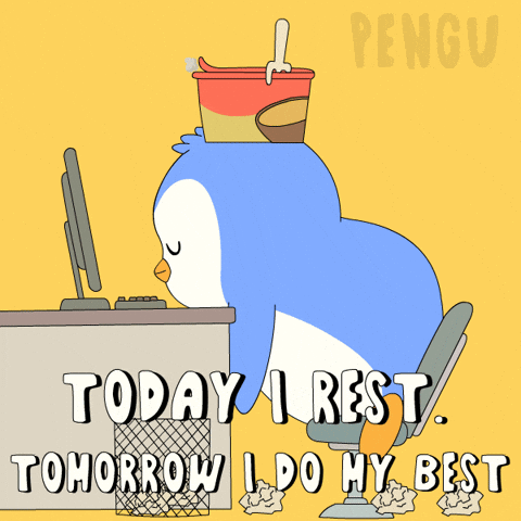 Tired Good Night GIF by Pudgy Penguins