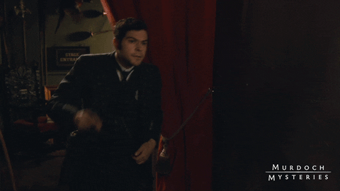 Canadian Tv Finger Guns GIF by Murdoch Mysteries