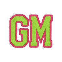 Gm Embroidery Sticker by Customnumbered