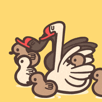 gabymoruza christmas swans 12daysofchristmas GIF