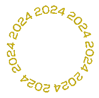 ritagifseadesivos 2024 circulo ano novo feliz ano novo Sticker