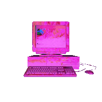 Macintosh Plus Glitch Sticker by Valeria Vicente