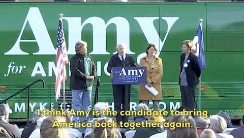 Amy Klobuchar Endorsement GIF