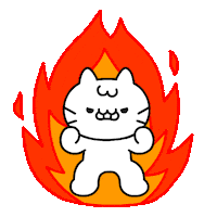 Angry Cat Sticker by Mikitti