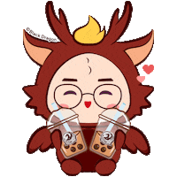 Boba Sticker by Black Dragon