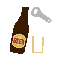 Drunk Beer Sticker