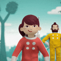 BigLizard animation space animated adventure GIF