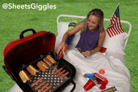 4th of july eating GIF by Sheets & Giggles