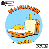 Happy Toast Sticker by CREATIVEXPOTW