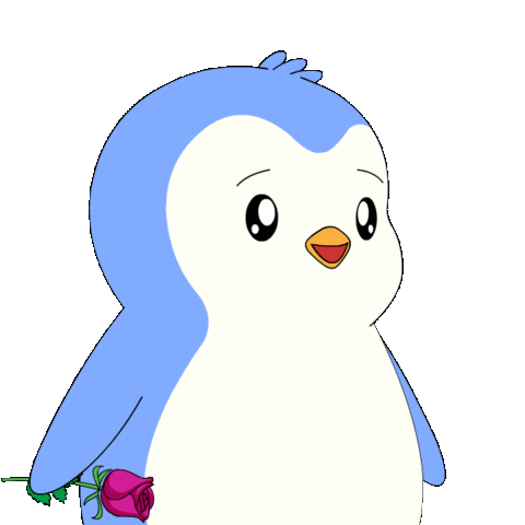 I Love You Hearts Sticker by Pudgy Penguins