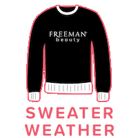 sweater weather love Sticker by Freeman Beauty