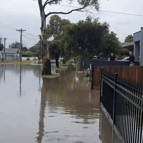 Melbourne Neighborhood Flooded After Heavy Rain