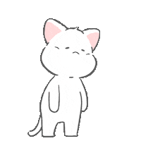 Cat No Sticker by GORO