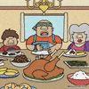 animation eating GIF by Rough Sketchz