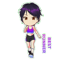 Sport Running Sticker