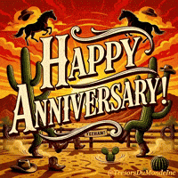 Happy Anniversary GIF by TresorsDuMonde.ca