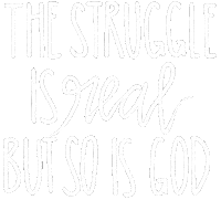 haenbe god struggle haenbe the struggle is real but so is god Sticker