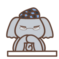 Emoji Elephant Sticker