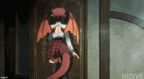 HIDIVE giphyupload anime dragon anime girl GIF