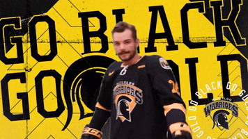 Black And Gold Win GIF by Waterloo Warriors