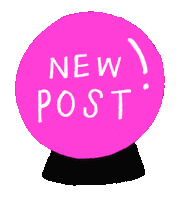 Crystal Ball Post Sticker