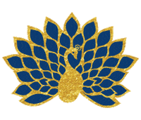 aladdin peacock Sticker by M.A.C