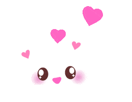 White Cat Love Sticker