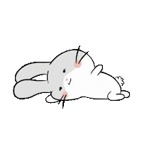 Cute Bunny Hello Sticker