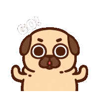 Go Work Out Sticker by Puglie Pug