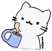 White Cat Wtf Sticker