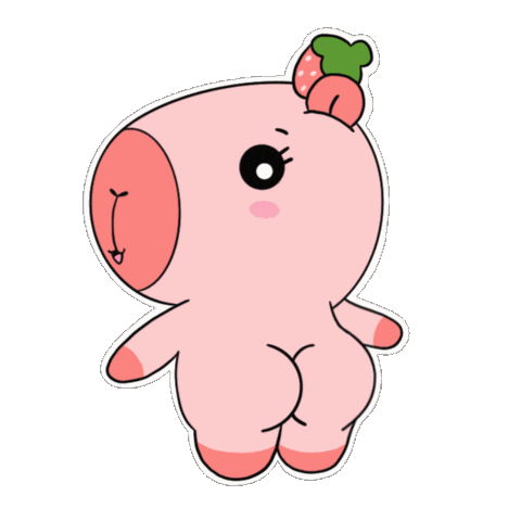 CapyEra giphyupload love heart kawaii Sticker