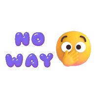 Shocked No Way Sticker by Messymoji