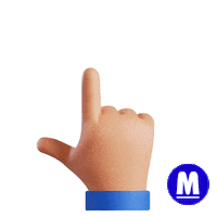 Hand Click Sticker by Lojas Marabraz