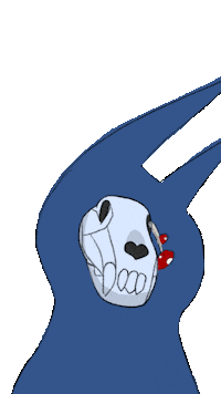 dionne_ong dance skull dog skullie dionne ong Sticker