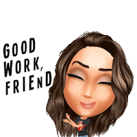 Makenajordison Good Work Friend Sticker by Genies