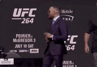 Bouncing Press Conference GIF by UFC