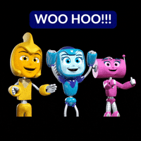 bluestudios celebrate cheers cheering bella GIF