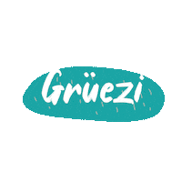Gruezi Sticker by Ahoi.Andre