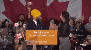 canada election montreal jagmeet singh GIF