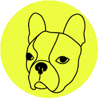 French Bulldog Sleeping Sticker