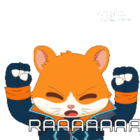 Power Scream Sticker by Hamieverse